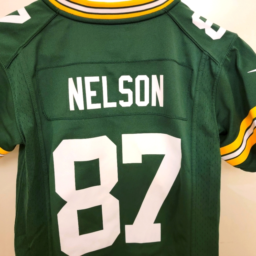 Nike On Field Jordy Nelson 87 Green Bay Packer youth jersey